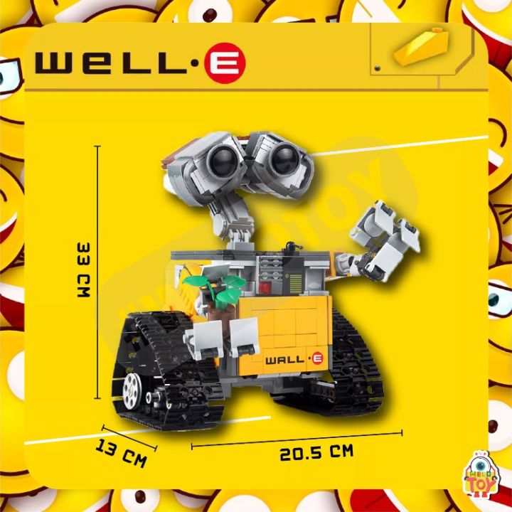 ชุดตัวต่อ-wall-e-no-8886-จำนวน-687-pcs-หุ่นยนต์ชุดของเล่นในตำนานของใครหลายคน-ที่น่าเก็บสะสม