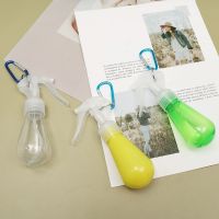 60ml Random Candy Color Plastic Trigger Spray Bottle Portable Hand Sanitizer Holder With Keychain Multi-purpose Perfume Container