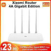 Xiaomi Router 4A Gigabit Edition 1167Mbps 2.4GHz5GHz WiFi Repeater 128MB DDR3 High Gain 4 Antennas Network Extender APP Cont