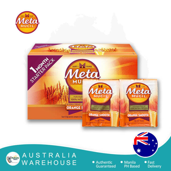Australian Metamucil Smooth Orange 5.9g x 30 Sachets Lazada PH