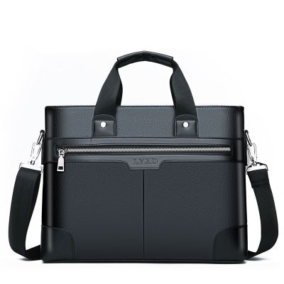 2023 New Mens Bag Briefcase European And American Mens Business Commute Hand Bag Shoulder Bag 2023