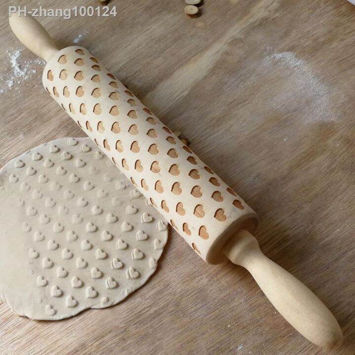 wood-heart-type-cake-rolling-pin-embossed-cookies-roller-baking-shop-baking-dough-roller-for-wedding-christmas-gifts