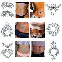 3D Crystal Belly Button Stickers Belly Dance Glitter Stickers Rhinestone Decoration Body Rhinestone Temporary Tattoo Sticker Stickers