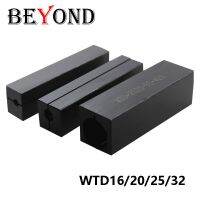 BEYOND WTD เครื่องกลึง CNC เครื่องตัดปลอกกันกระแทก 1616 2016 2020 2525 6 7 8 10 12 14 16 20 รูเล็กภายในเครื่องมือลดแขน