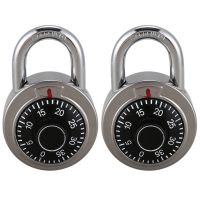 2X Master Coded Lock 50mm with Round Fixed Dial Combination Padlock Defender