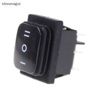 shounagui 12V สีดำกันน้ำ6Pin DPDT self locking สี่เหลี่ยมผืนผ้า ROCKER SWITCH