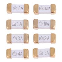 【YF】 10 Pcs/lot Gold Foot 1808 125V SMD Fast Blow Fuse 0.5A 0.75A 1A 2A 3A 4A 5A 6.3A 8A 10A  0451 Ultra-rapid Fuses