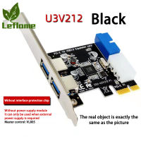 Leflame Ssu เดสก์ท็อป Usb 3.0 PCI-E การ์ดเอ็กซ์แพนชันอะแดปเตอร์พร้อมอินเทอร์เฟซ20pin ด้านหน้า2พอร์ต Usb3.0 Hub รองรับ5Gbps