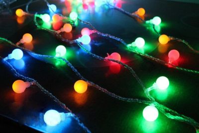 【❂Hot On Sale❂】 wangshenghui Coversage 10M 100สาย Led Festoon Tree Garland String Xmas ลูกบอลตกแต่ง Led ผ้าม่าน Navidad ไฟประดับวันหยุด