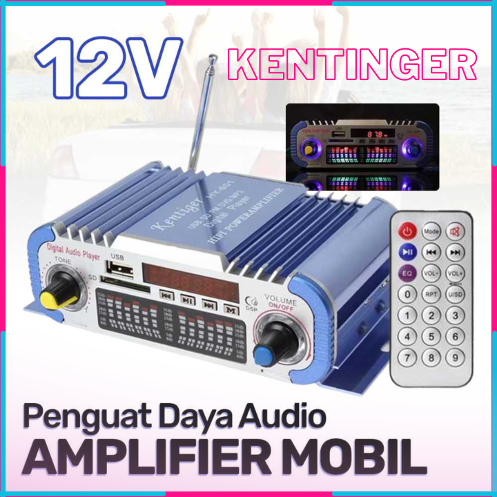 COD KENTINGER Penguat Daya Audio Mobil Car Amplifier 12V - HY-601 ...