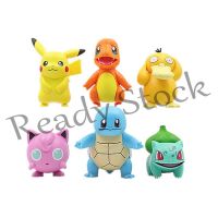 【hot sale】 ┇♙▽ B09 6pcs/set cartoon movie Pokemon Action figure mini toys dolls 7CM Pikachu Action figure model children Toys birthday Dolls