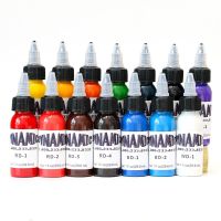 [Hot On Sale] 14Colors 30Ml/Bottle Professional Tattooink For Body Art Natural Plant Micropigmentation Pigment Permanent Tattoo Ink