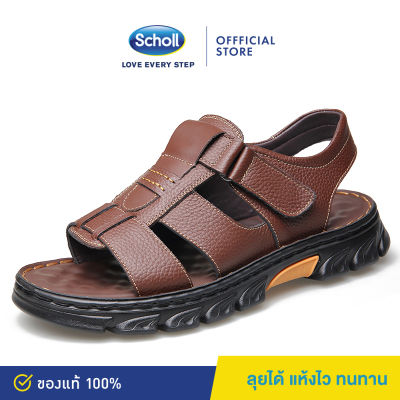 Scholl Mens sports sandals Plus size：EU36-EU46 รองเท้าสกอลล์-ไบโอ เลสเตอร์ Lester รองเท้ารัดส้นผู้ชาย รองเท้าสุขภาพ Black รองรับอุ้งเท้า สำหรับภาวะเท้าแบน