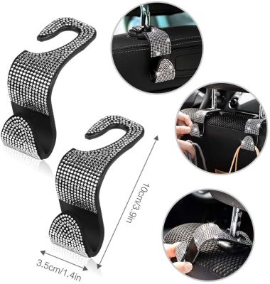 Phone Mount Holder in Car Charger Accessories Bling Rhinestone USB, Coasters, Tire Valve Stem Caps, Hooks for Handbags