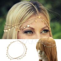 【CW】 Fashion Metal Chain Jewelry Headband Piece Hair Band