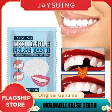 Cheap Jaysuing Moldable False Teeths 25g/Bottle Denture Cosplays