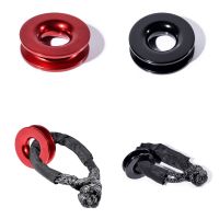 Winch Snatch Recovery Ring for ATV UTV SUV Offroad Snatch-Ring Block Snatch Pulley 41000lb 38 12" Tow Rope G5AD