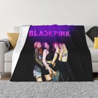 XZX180305  Black Pink Fashion Korean Girl Group Throw Blanket Personalized 3d Print Soft Blankets Best Gift for Fans Sofa Bed Bedspreads