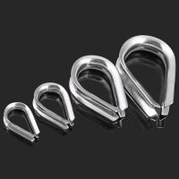 Cable Wire Rope Thimbles Wire Clamp Grip Clamp Eyes Thimbles Rigging Hardware Fixing Workpiece 304 Stainless Steel M1.5~M16 Coil Springs