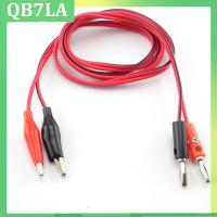 1 Pair Alligator Clip to AV 4mm Banana Plug Electrical Clamp Test Cable Lead Connectors for Multimeter Test Leads QB7LA