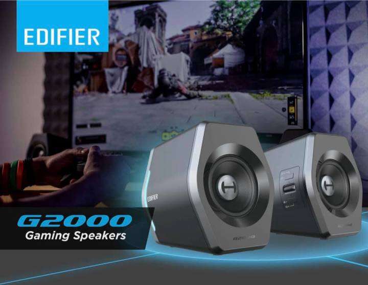  EDIFIER G2000 Wireless Subwoofer Stereo Speaker with RGB LED [BLACK] Lazada