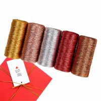 【YD】 100M 1.5mm wholesale Cord string making Metallic Yarn Thread twine Sewing handmade Rope Bows