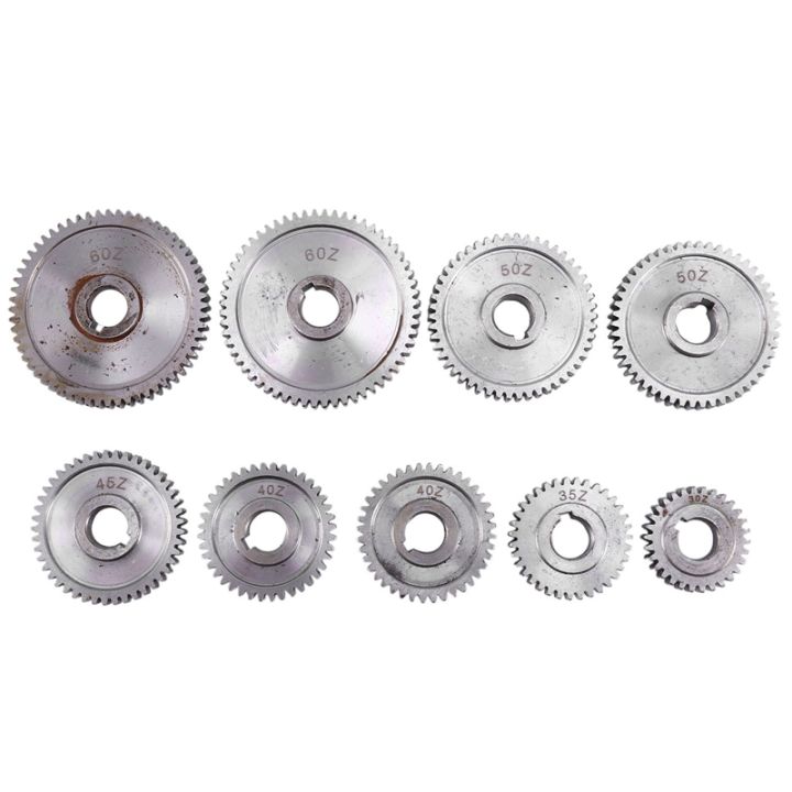 9pcs-set-cj0618-household-small-lathe-micro-lathe-gear-metal-exchange-gear