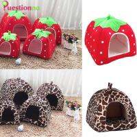 {Questionno} Soft Strawberry Pet Dog Cat House Kennel Doggy Fashion Cushion Basket