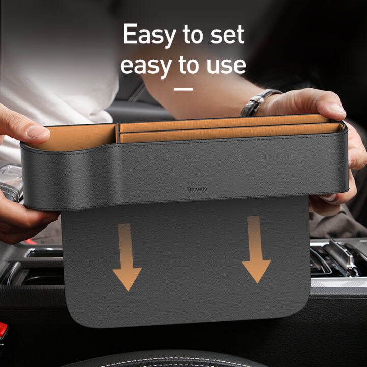 baseus-car-seat-gap-organizer-หนังความจุขนาดใหญ่-auto-กระเป๋าทรงกล่องเก็บของสำหรับโทรศัพท์-airpods-organizer-ในรถยนต์