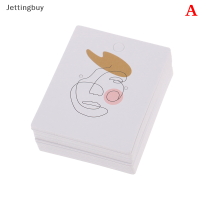 Jettingbuy】ลดกระหน่ำสร้อยคอภาพพิมพ์สวยงามคลาสสิกบัตรแสดงต่างหูแขวนตุ้มหู50ชิ้น