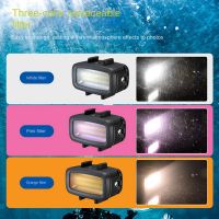 40M Waterproof LED Video Light for Gopro Hero 10 9 8 Action Camera / SLR Mirrorless Camera