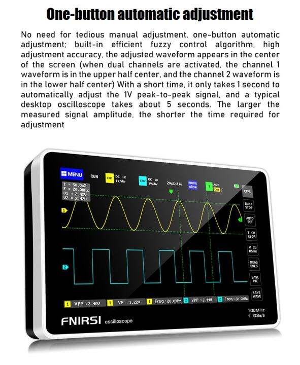 1013d-fnirsi-แบนด์วิดท์100m-1gsa-s-oscilloscope-หน้าจอ7-จอแอลซีดีที่มีการตอบสนองสูง2ช่องแท็บเล็ตสโคปแบบพกพาออสซิลโลสโคปแบบดิจิตอลความละเอียด800x480หน้าจอสัมผัส-การทำงานด้วยท่าทางมัลติฟังก์ชั่นออสซิลโล