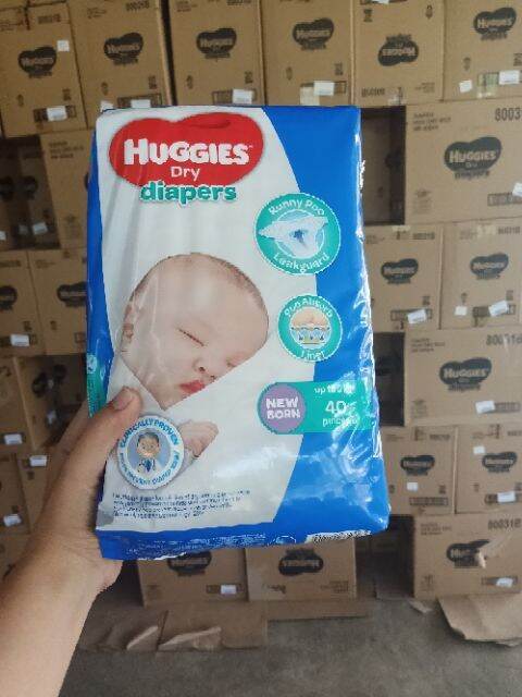 Huggies Dry Newborn Diapers 40 pcs up to 5kg Newborn Diaper | Lazada PH