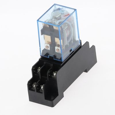 1Pc LY2NJ HH62P HHC68A-2Z Electronic Micro Mini Electromagnetic Relay 10A 8PIN Coil DPDT With Socket Base DC12V24V AC110220V