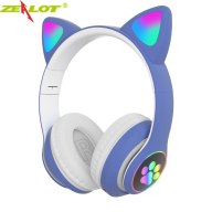 Zealot Tai Nghe Tai Mèo Bluetooth Không Dây Thời Trang, Với Đèn LED Mic Tai Nghe Nhạc HiFi thumbnail