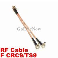 1pcs RF Coaxial UK F Female to Y type 2 X TS9/CRC9 Male Connector Splitter Combiner Cable Pigtail RG 316 15cm