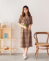 Foresta.shop - Kiku Dress (Brown Scott)