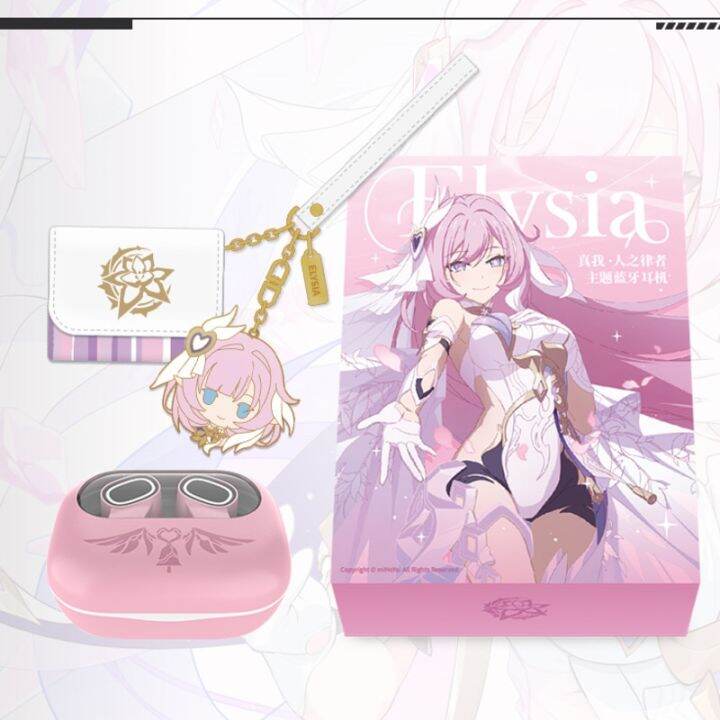 Honkai Impact 3 Elysia Fashion Anime Wireless Bluetooth Headphones In