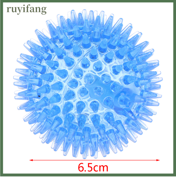 ruyifang-ของเล่นสุนัขยางเด้งฟันลอยทำความสะอาดฟัน-spiky-flake-ball-ของเล่นสุนัข