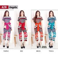 Pretty Batik ANGELA Jumpsuit C Modern Batik Pants Stretch Cotton