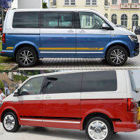 For Volkswagen Multivan T5 T6 Car Door Side Skirt Stickers Auto Vinyl Film Decals Automobile Styling Car Tuning 2Pcs 226*8cm