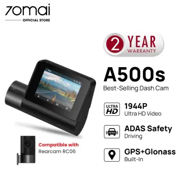 70mai Dash Cam Pro Plus A500S Built-in GPS 70mai A500S PLUS Car DVR 1944P  Speed Coordinates ADAS 24H Parking Support Rear Cam