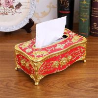 15 Types European Retangle Napkin Paper Organizer Tissue Boxes for Bathroom Toilet Paper Holder Luxury Vintage Style Storage Box