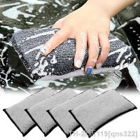 hot【DT】๑  Car Detailing Cleaning Tools Microfiber Interior Scrubbing Sponge Leather Plastic Vinyl Upholstery Products Accessories