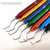 7ชิ้น COGOOGON ทันตกรรมเทียมปริทันต์ Gracey Curettes รากการปรับ Subgingival Scaler เคียว Perio