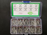 ซีเนอร์ไดโอด 200 ชิ้น ชุด 1W 3.3V / 3.6V / 3.9V / 4.3 / 4.7 / 5.1 / 5.6 / 6.8 / 7.5V 1N / 4728A 4729A 4730A 4731A 4732A 4733A 4734A 4735A 4736A 4737A