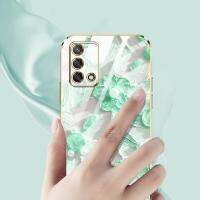 เคสหรูหราสำหรับ OPPO A74 4G A95 4G Reno 6 Lite 4G F19S F19 4G แฟชั่นภาพสีน้ำมันกันกระแทกเคสโทรศัพท์โทรศัพท์พร้อมฟรีสายคล้อง