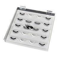 Transparent Acrylic Eyelash Storage Box Makeup Display Container False Eyelashes Organizer Eyelash Grafting Lashes Holder Glue