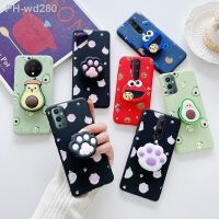 3D Cute Cartoon Phone Holder Case On For Oneplus 6 6T 7 7T 7 Pro 7T Pro Oneplus8 8T Pro Nord Anime Silicone Finger Stand Cover