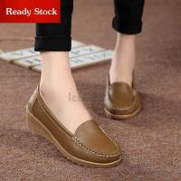 ♧◐₪ xing lu nan 6 Color loafers for women slip-on moccasin mom anti-skid casual leather shoes BZK7